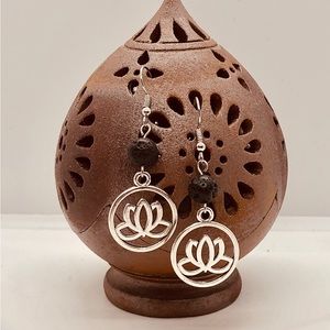 Lotus Flower Aromatherapy Earrings
